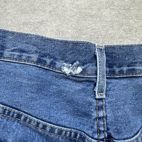 Levi's 550 Blue Denim Red Tab Relaxed Men's Straight Leg Jeans Size 50 X 29 - Picture 5 of 8
